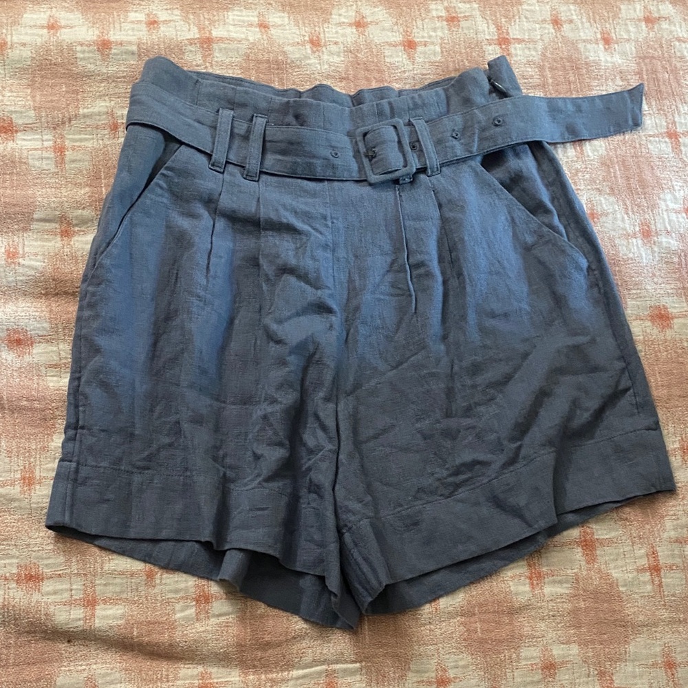 Abercrombie & Fitch Slate High Waist Shorts